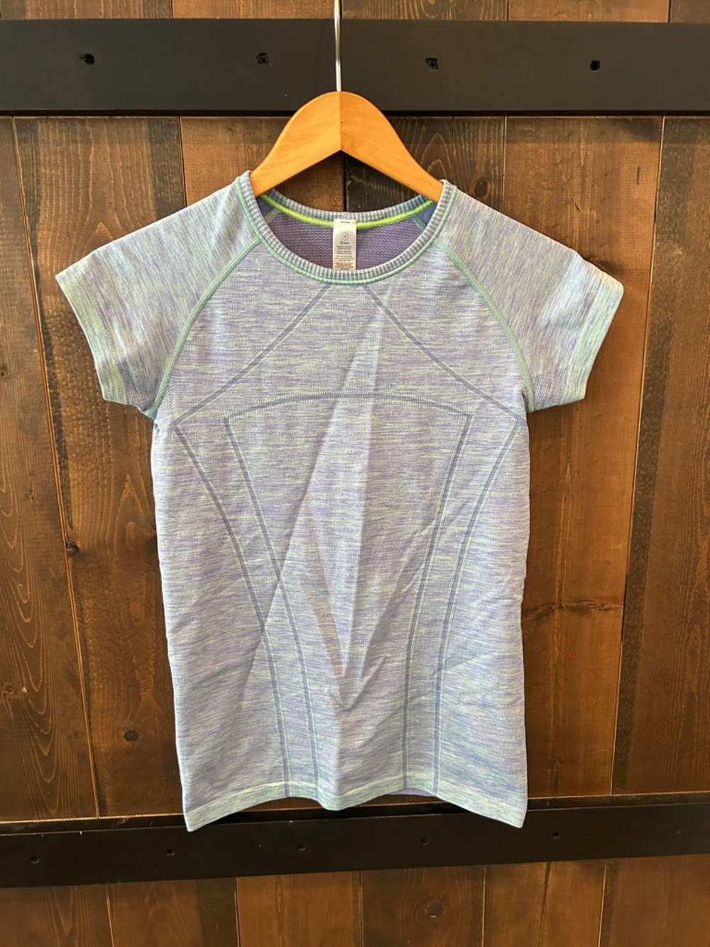 Ivivva Light Purple and Teal Heathered Athletic Tee Girls Size 14
